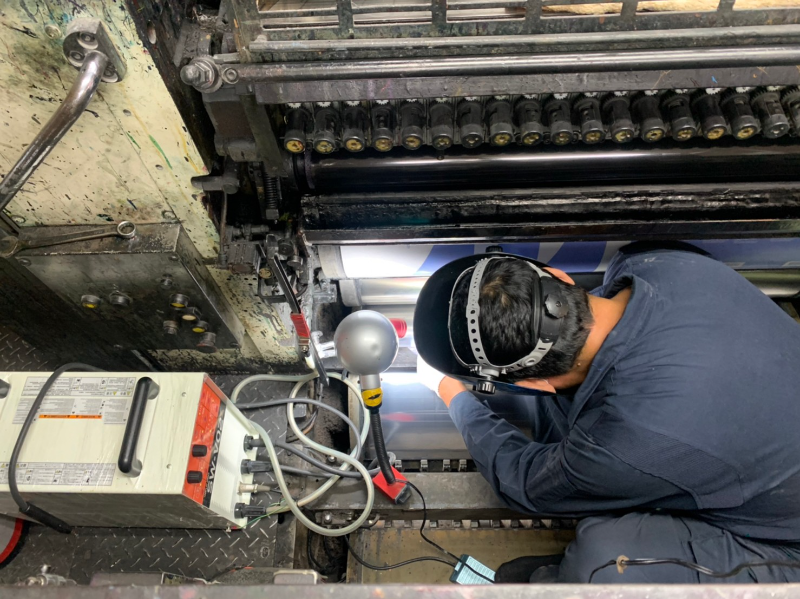 Printing Roller Surface Repair